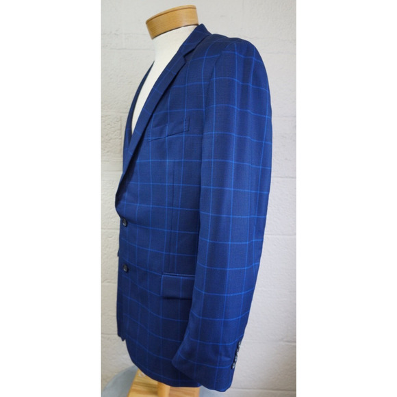 Brooks Brothers Sport Coat 46L Brown Blazer Regent Reda Wool window pane - Picture 7 of 14